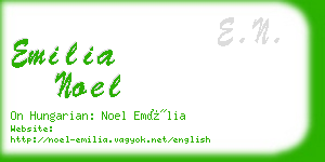 emilia noel business card